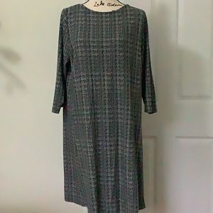 J. Jill black/white pullover dress